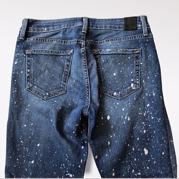 Anthropologie Level 99 Jeans Galaxy Holographic Splatter 26 - Picture 13 of 15